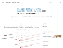 Tablet Screenshot of kamiladryjanek.com